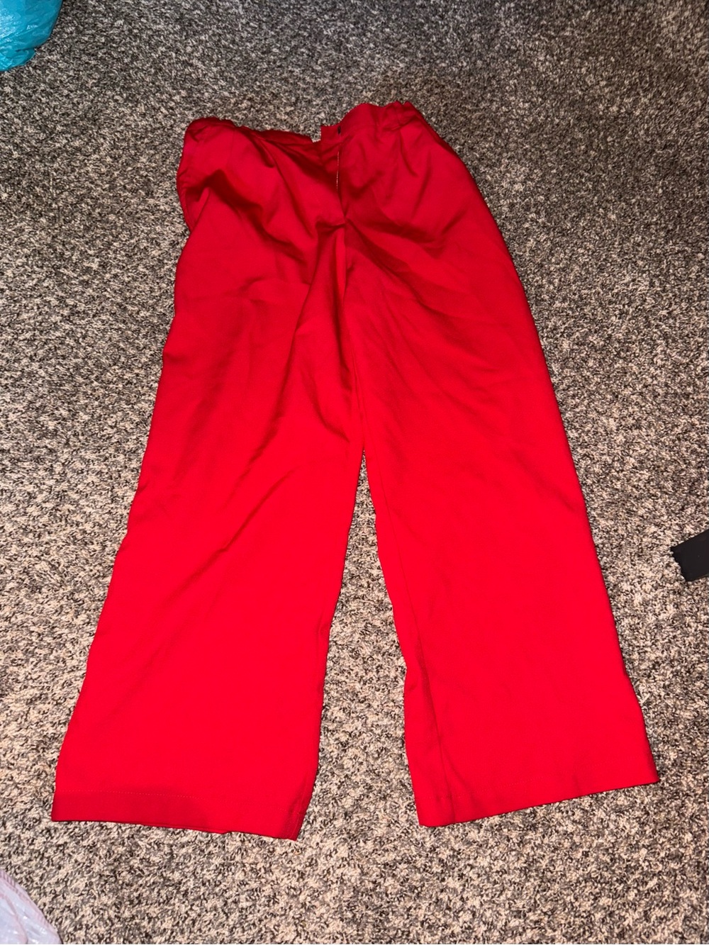 art class Red Wide-Leg Kids Dress Pants